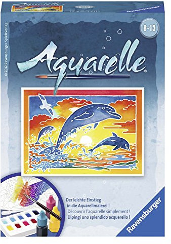 Ravensburger - Spielende Delfine. Aquarelle-Malen Mini