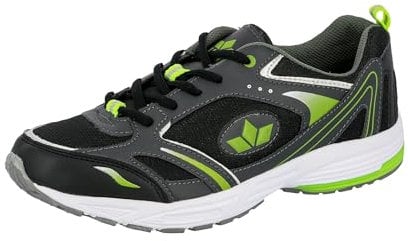Lico MARVIN Herren Fitnessschuhe, Anthrazit Schwarz Lemon, 42 EU
