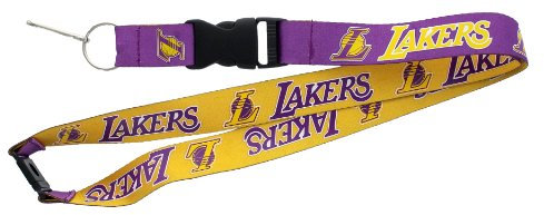 aminco NBA Los Angeles Lakers Schlüsselband, wendbar, Teamfarben, Einheitsgröße (NBA-LN-162-25)