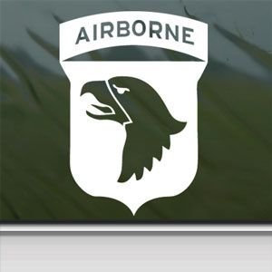 101St Airborne Screaming Eagles Wwii White Sticker Decal Car Window Wall Macbook Notebook Laptop Sticker Decal by faststicker