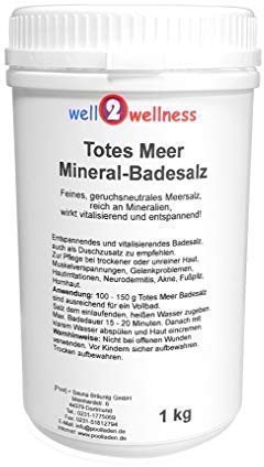 Totes Meer Mineral Badesalz/Saunasalz grob 1,0 kg - 100% naturrein aus dem Toten Meer