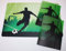 Schreibtischunterlage 40 x 60 cm Fußballspieler/Fußball mit 2 passenden Sammelmappen DIN A4