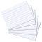 Herlitz Karteikarten A8, weiß, liniert, 170 g/m² (5000 Stück)