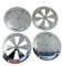 4 x Lüftungsrosette Lüftungsblech Kiemenlüfter Edelstahl 125mm ARBO-INOX