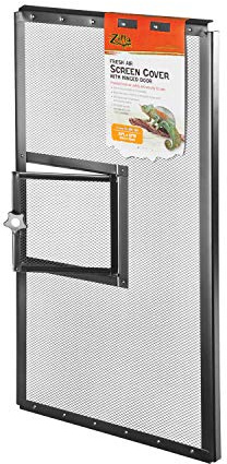 Zilla Fresh Air Terrarium Metal Screen Cover with Door (24 x 12 Inches) by R-Zilla