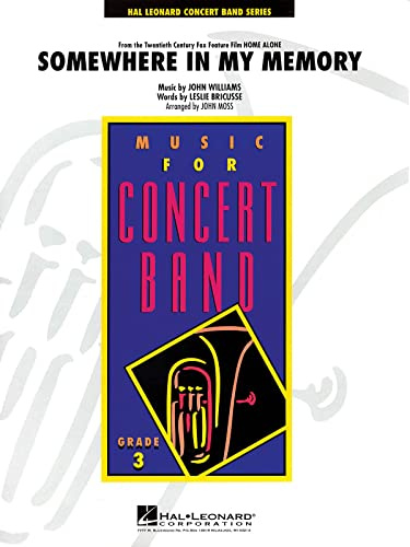 Hal Leonard Somewhere in My Memory from HOME ALONE - Young Concert Band Series Level 3 arranged by John Moss