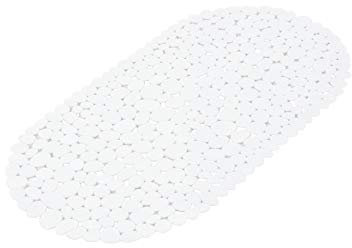 douceur d'intérieur, Fond de Baignoire (36 x 69 cm) Vitamine Blanc, PVC
