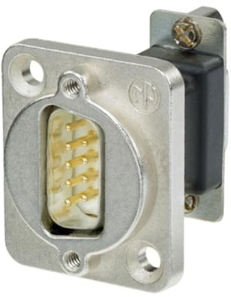 Neutrik NADB9MF Cable interface/gender adapter D-SUB Black,Silver