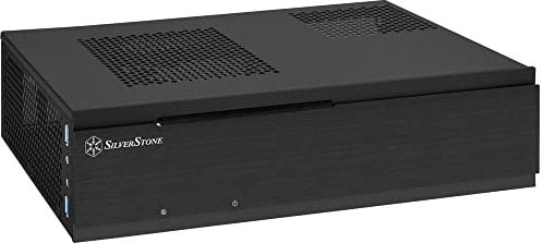 SilverStone SST-ML06B-E - Milo Slim HTPC Silent Mini-ITX Computer Case, black