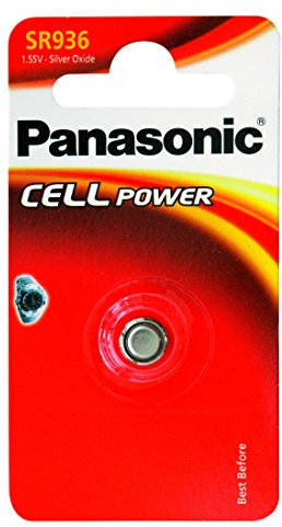 Panasonic SR 936 EL/SR 45 Silberoxid-Uhrenbatterien Knopfzelle (1,55V, 70mAh)