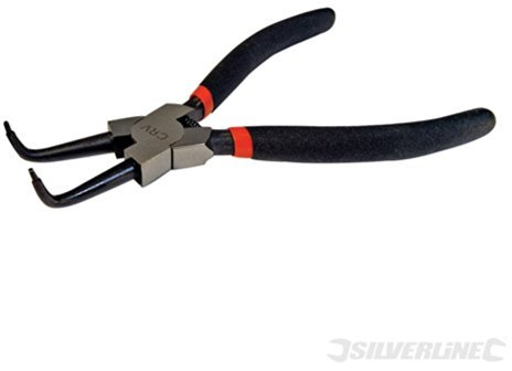 Bent Nose Internal Circlip Pliers 180mm
