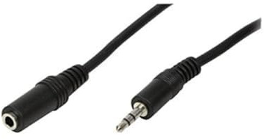 LogiLink CA1056 Audio Kabel, 1x 3,5mm Male zu 1x 3,5mm Female, 10m