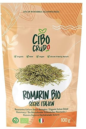 Feuille de Romarin Bio - 100g. Romarin Bio pour Tisane et Infusion. Feuilles de Romarin Seche de la Plante de Romarin. 100% Naturel Séchés au Soleil.