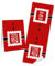 Logbuch-Verlag 25 Aufkleber HOHOHO Frohe WEIHNACHTEN rot weiß schwarz Banderole 5 x 14,5 cm selbstklebend Deko Etikett Verpackung Weihnachtsaufkleber