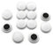 MAGNET Expert Ltd 30 x 8mm Medium Notice Board/Planning Magnets for Office and Fridge - White (Pack of 12)