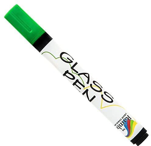 RAINBOW CHALK MARKERS LTD Glass Pen - 5mm Green For Writing on WINDOWS