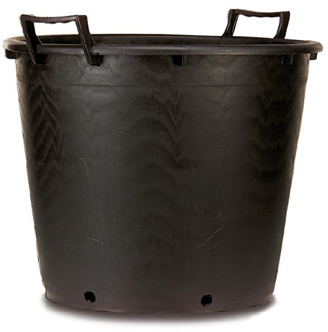 Heavy Duty Plastic Plant / Container Pot with Handles 70 Litre Capacity x 2