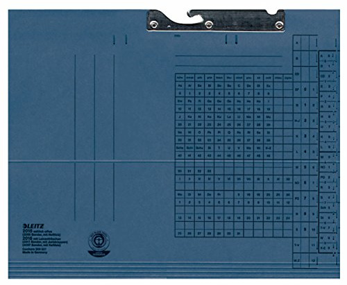 Esselte Leitz Pendelmappe, seitlich offen, Manilakarton, blau