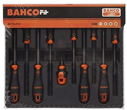 Bahco B219.010 - Juego Bahcofit 10Pzs Recta/Pl/Ph/Pz/Robertson