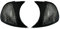 Depo Frontblinker Set in Klarglas Schwarz Blinker