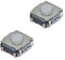 Lot de 2 micro interrupteurs tactiles pour télécommande de clés de voiture avec 4 pieds, 6,5 x 6,5 mm, pour VW, Audi, Mercedes, Nissan, Peugeot ou Renault