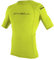 O 'Neill Wetsuits Basic Skins S/S Crew - Camiseta de poliester para hombre con proteccin UV Verde lima Talla:large