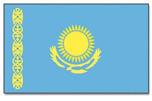 Outdoor - Hissflagge Kasachstan 90 * 150 cm Flagge
