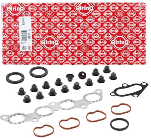 ELRING 024.961 Dichtungssatz Zylinderkopf ohne Zylinderkopfdichtung mit Ventilschaftabdichtung ohne Zylinderkopfhauben-Dichtung Kompatibel mit FORD Fiesta Mk5 Schrägheck JH1, JD1, JH3, JD3