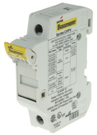 CHPV1U - 1Pole 30A 1000Vdc MFH For 10x38 Gpv