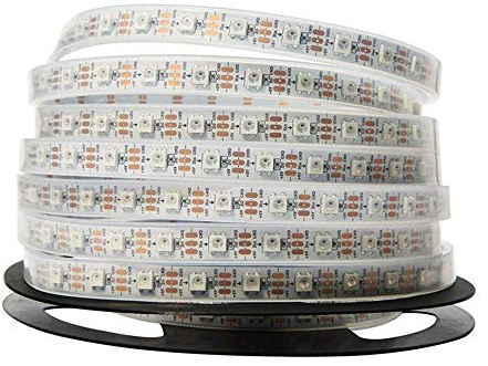 NooElec 1m 60 Pixel Adressierbar 24-Bit RGB LED Streifen, 5V, IP68 Wasserfest, WS2812B (WS2811), 4-polig JST-SM Steckverbinder fertig gelötet Zu Both Stützen