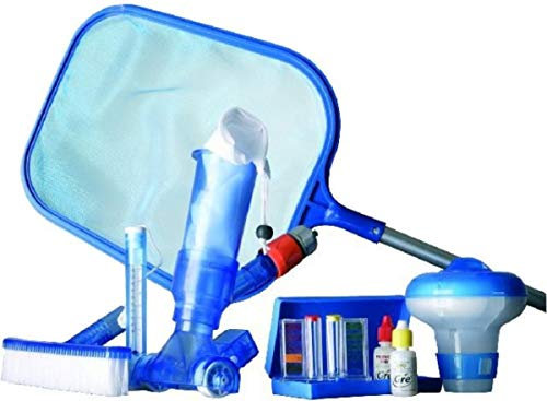 Gre 08050 - Kit Limpiafondos para Piscinas Autoportantes o Desmontables. Limpiafondos para el Fondo de Piscinas Pequeñas