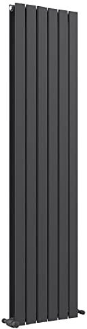 iBathUK Apex Tall Vertical Radiator, Double Flat Panel Radiators, 1800x452mm Slim Radiator, Wall Mounted for Bathroom,Kitchen,Living Room- Anthracite