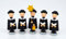 Rudolphs Schatzkiste Holzfiguren 5 Kurrendefiguren schwarz Höhe 4cm NEU Figuren Haus Baum Figur Kirche Erzgebirge Holz Seiffen Weihnachten Spielzeug Dekoration Tischdeko Kurrende