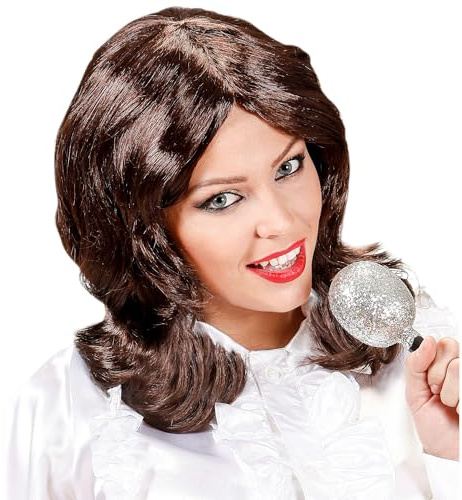70s Pop Star Boxed Wig for Hair Accessory Fancy Dress