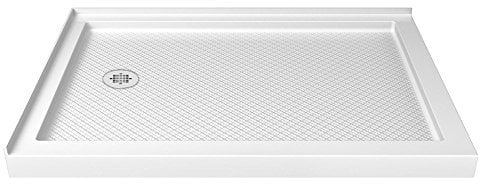 Dreamline Dlt-1036601 Slimline 36-Inch X 60-Inch Double Threshold Shower Base, White