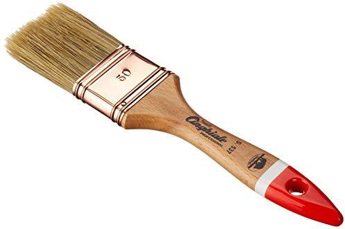 Pennellessa Cinghiale Professionale 537 da 50mm per Smalto, Vernice e Impregnante a solvente per legno, Antiruggine a solvente, setole bionde, Fai da te.