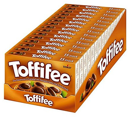 45 Packungen a 125g Toffifee Orginal Karamel und Schoko Nuss