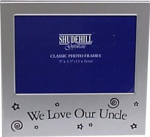 5 x 3 We Love Our Uncle Satin Silver Photo Frame Occasion Present 73593