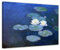 Bilderdepot24 Bild auf Leinwand | Claude Monet Seerosen in 70x50 cm als Wandbild | Wand-deko Dekoration Wohnung alte Meister | 180221-70x50