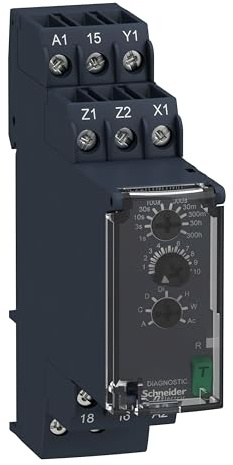 RE22R1MYMR - Time Delay Relay, 0.05 s, 300 h, Zelio Time RE22 Series, SPDT, 8 A (RE22R1MYMR)