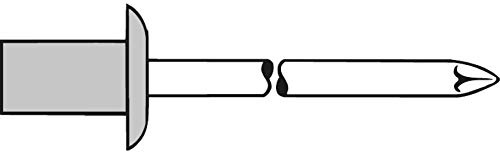 Dichtblindniet, nietbare Materialstärke: 3,5 - 5,0, Nietschaft d x l: 4,0 x 9,5, VPE: 500