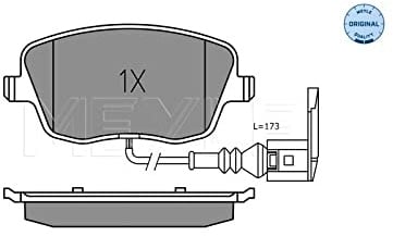 MEYLE 0252358118/W Bremsbelagsatz, Scheibenbremse | Kompatibel mit: SEAT IBIZA III, SKODA FABIA I, FABIA I Combi, FABIA I Stufenheck, FABIA II, FABIA II Combi, ROOMSTER