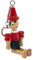 GICO Pinocchio Porte-clés en Bois, Longueur : 10 cm-fabriqué en Italie - 9029