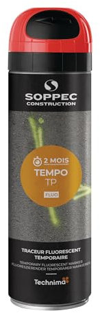 Soppec 141613O Tempo TP Traceur de Chantier, Rouge, TU EU