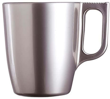 Luminarc Flashy Mokamia Taza, 250 ml, Gris, pack de 6 unidades