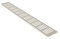 Rejillas Ventilación Placa del puente ventilación de aluminio 80mm x 300mm Blanco - RAL 9010