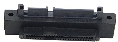 cablecc rechtwinkliger 90 Grad SFF-8482 SAS 22-poliger auf 7-poliger + 15-poliger SATA-Festplattenlaufwerk-RAID-Adapter