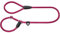 HUNTER Retriever-Hundeleine FREESTYLE, Farbe: himbeer, integrierte Halsung, stufenlos verstellbar, witterungsbeständig, pflegeleicht, griffig, robustes Tau mit Ledertipps, Größe: 08/120