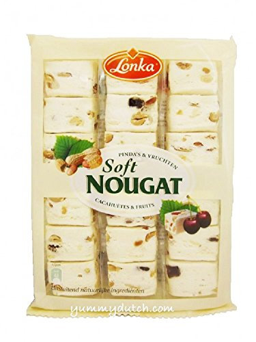 Nougat Aux Arachides Et Aux Fruits | Lonka | Soft Nougat Peanuts & Fruits | Poids total 210 grammes