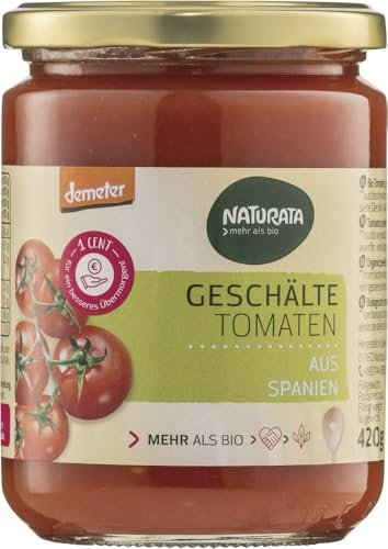 Geschälte Tomaten in Tomatensaft 6 x 420 gr
